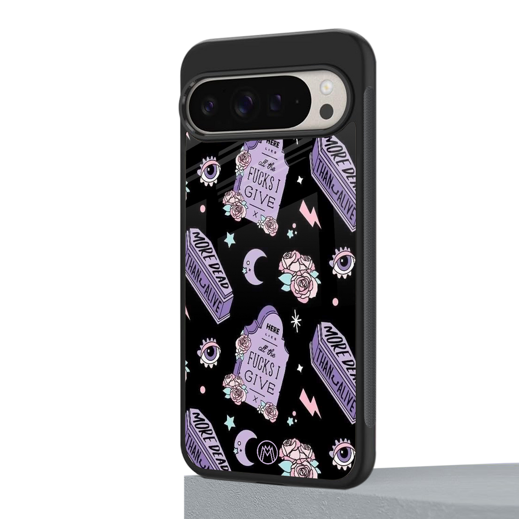 ghostly presence back phone cover | glass case for google pixel 9 pro xl