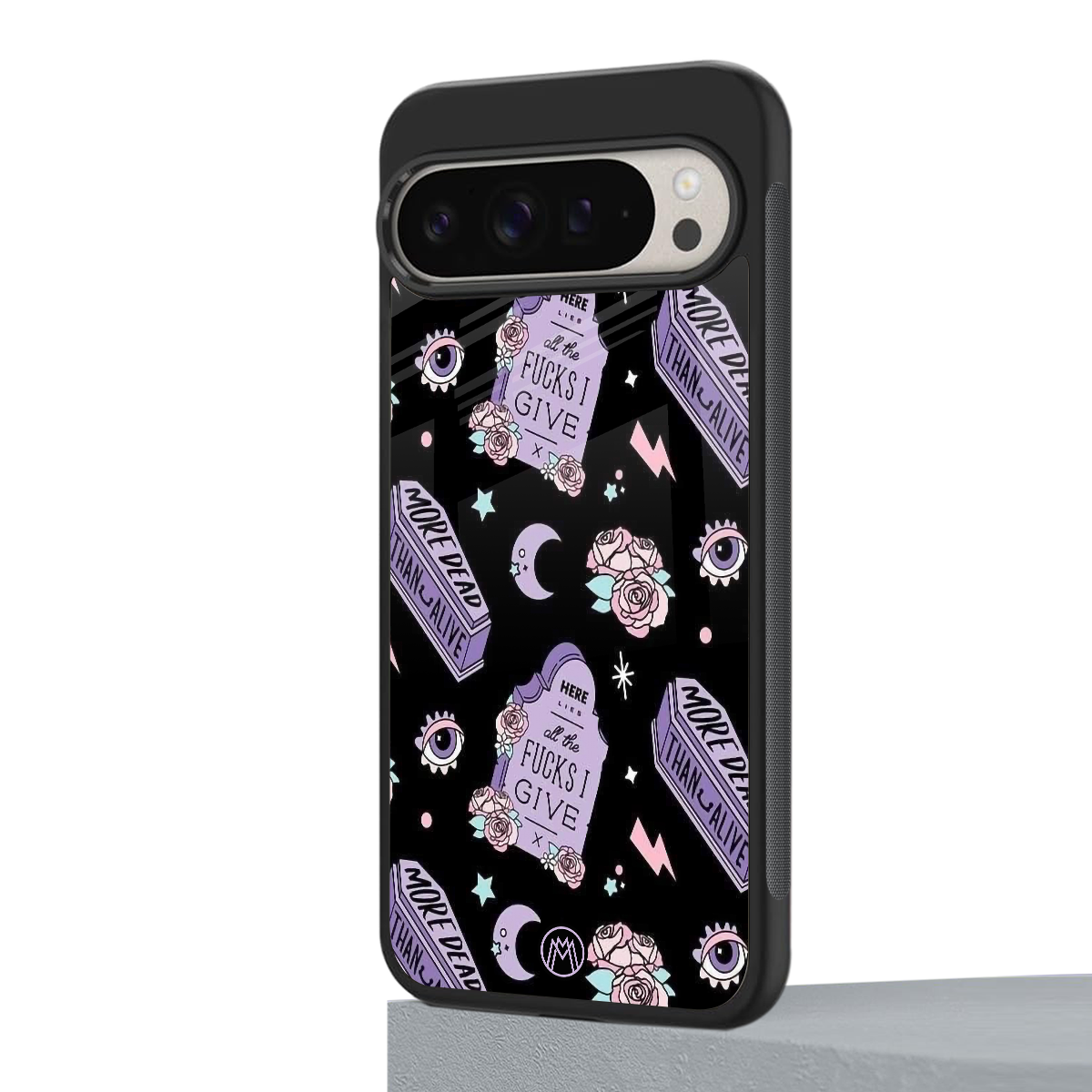 ghostly presence back phone cover | glass case for google pixel 9 pro xl