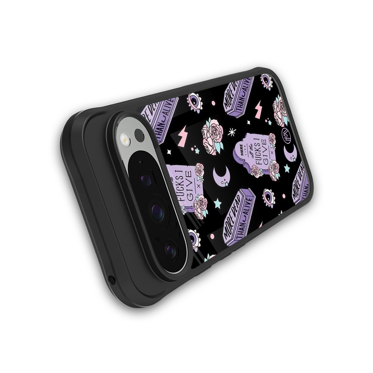 ghostly presence back phone cover | glass case for google pixel 9 pro xl