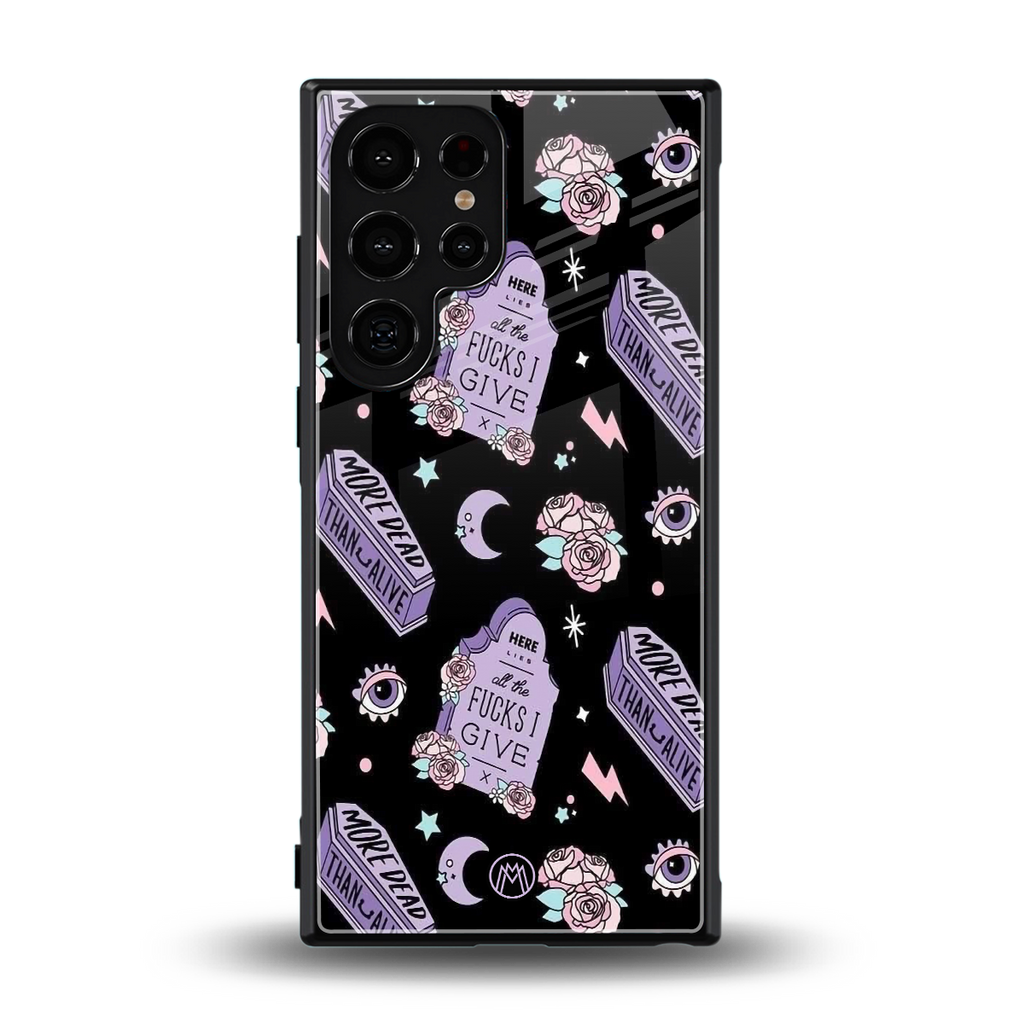 ghostly presence back phone cover | glass case for samsung galaxy s23 ultra