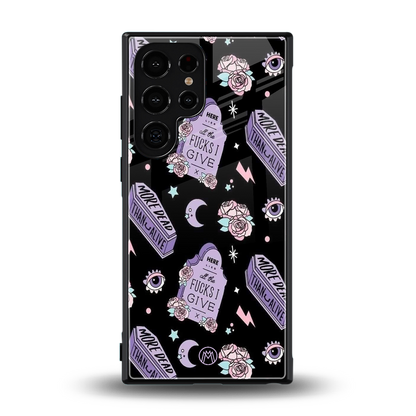 ghostly presence back phone cover | glass case for samsung galaxy s23 ultra