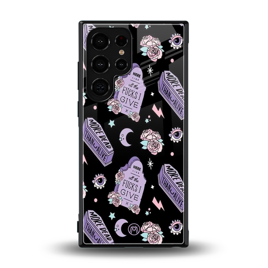 ghostly presence back phone cover | glass case for samsung galaxy s23 ultra