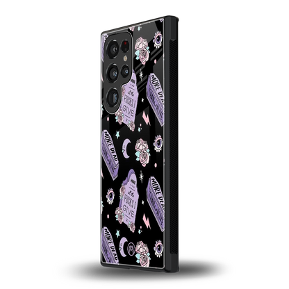 ghostly presence back phone cover | glass case for samsung galaxy s23 ultra