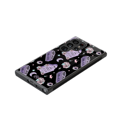 ghostly presence back phone cover | glass case for samsung galaxy s23 ultra