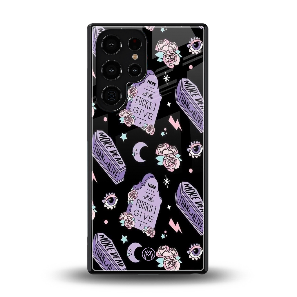 ghostly presence back phone cover | glass case for samsung galaxy s25 ultra
