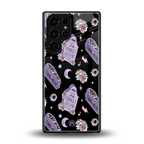 ghostly presence back phone cover | glass case for samsung galaxy s25 ultra
