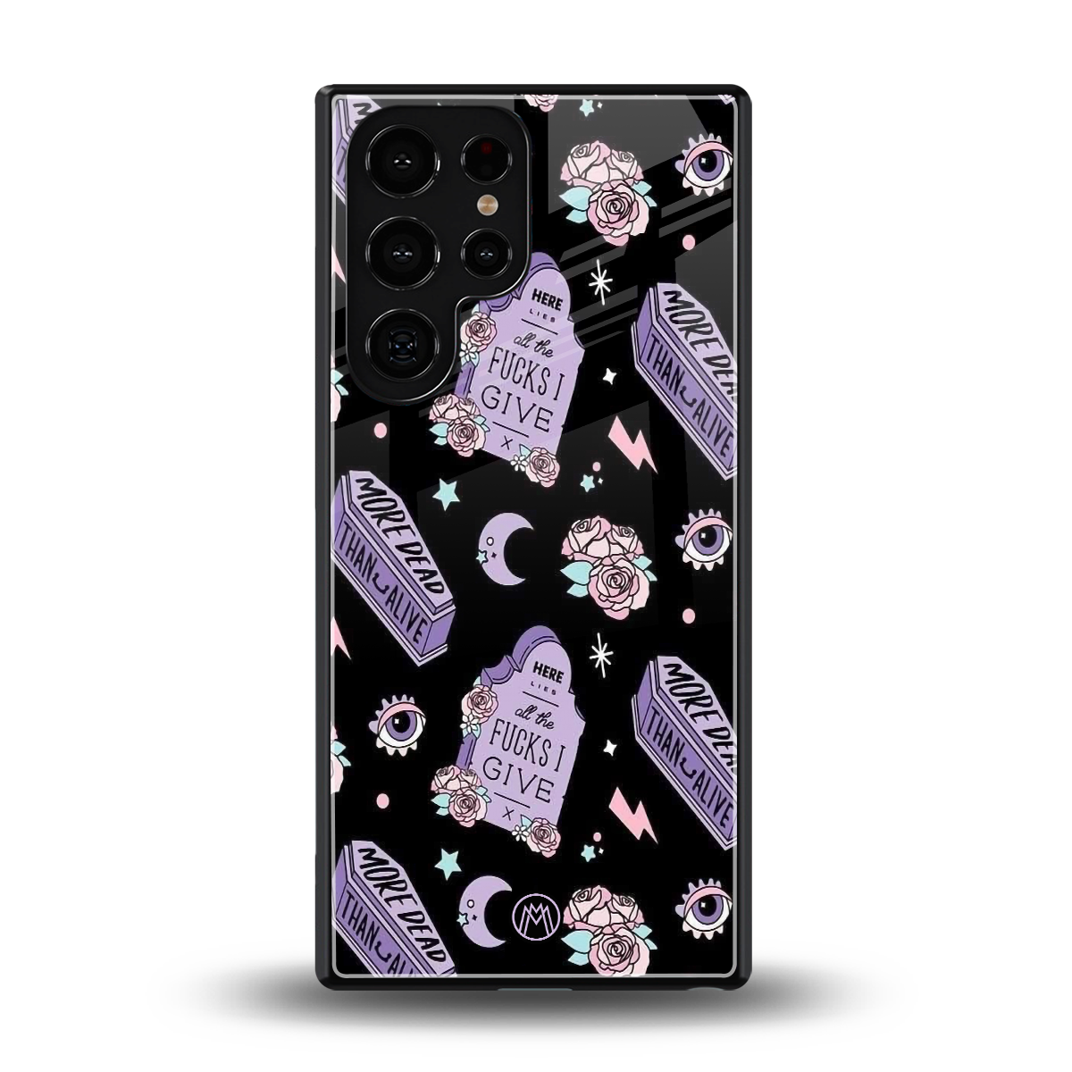 ghostly presence back phone cover | glass case for samsung galaxy s25 ultra
