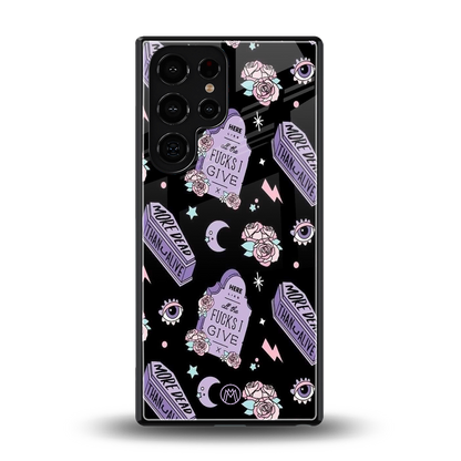 ghostly presence back phone cover | glass case for samsung galaxy s25 ultra