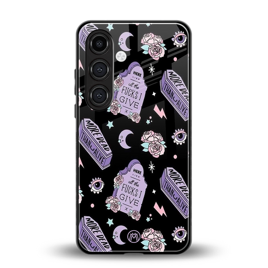 ghostly presence back phone cover | glass case for samsung galaxy s23 plus