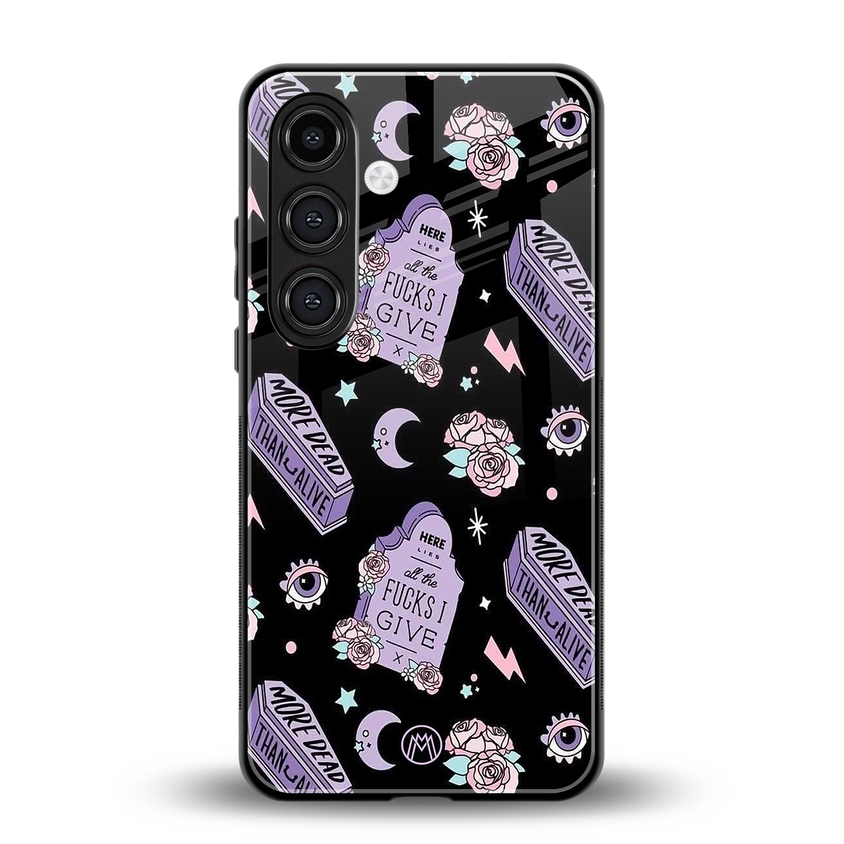 ghostly presence back phone cover | glass case for samsung galaxy s24 fe