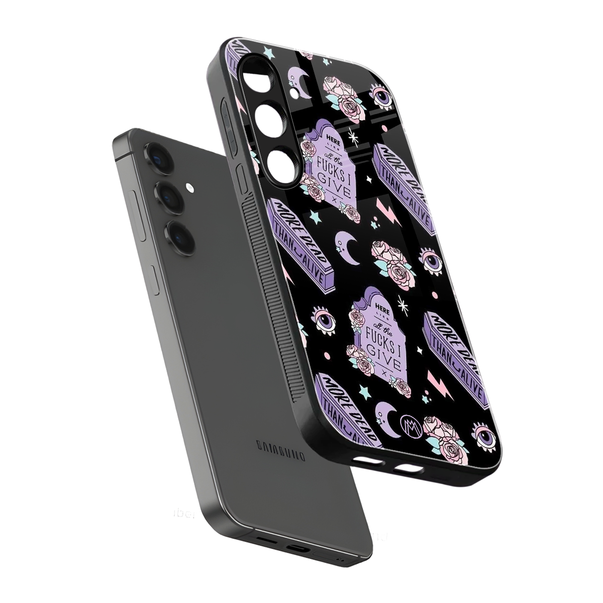 ghostly presence back phone cover | glass case for samsung galaxy s24 plus