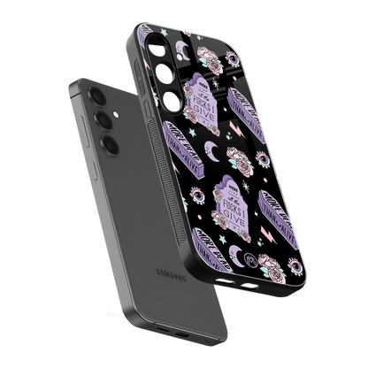 ghostly presence back phone cover | glass case for samsung galaxy s24 plus