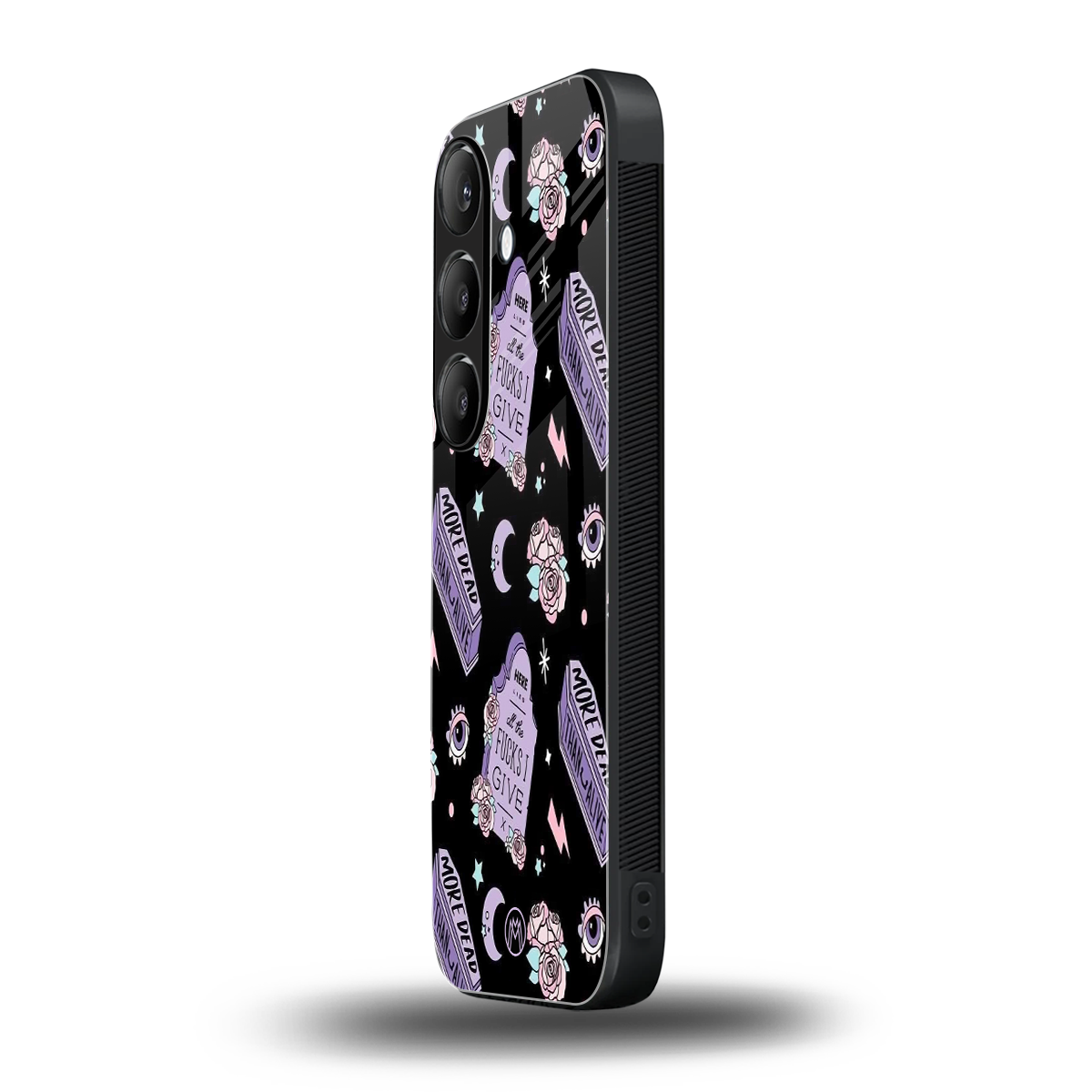 ghostly presence back phone cover | glass case for samsung galaxy s24 fe