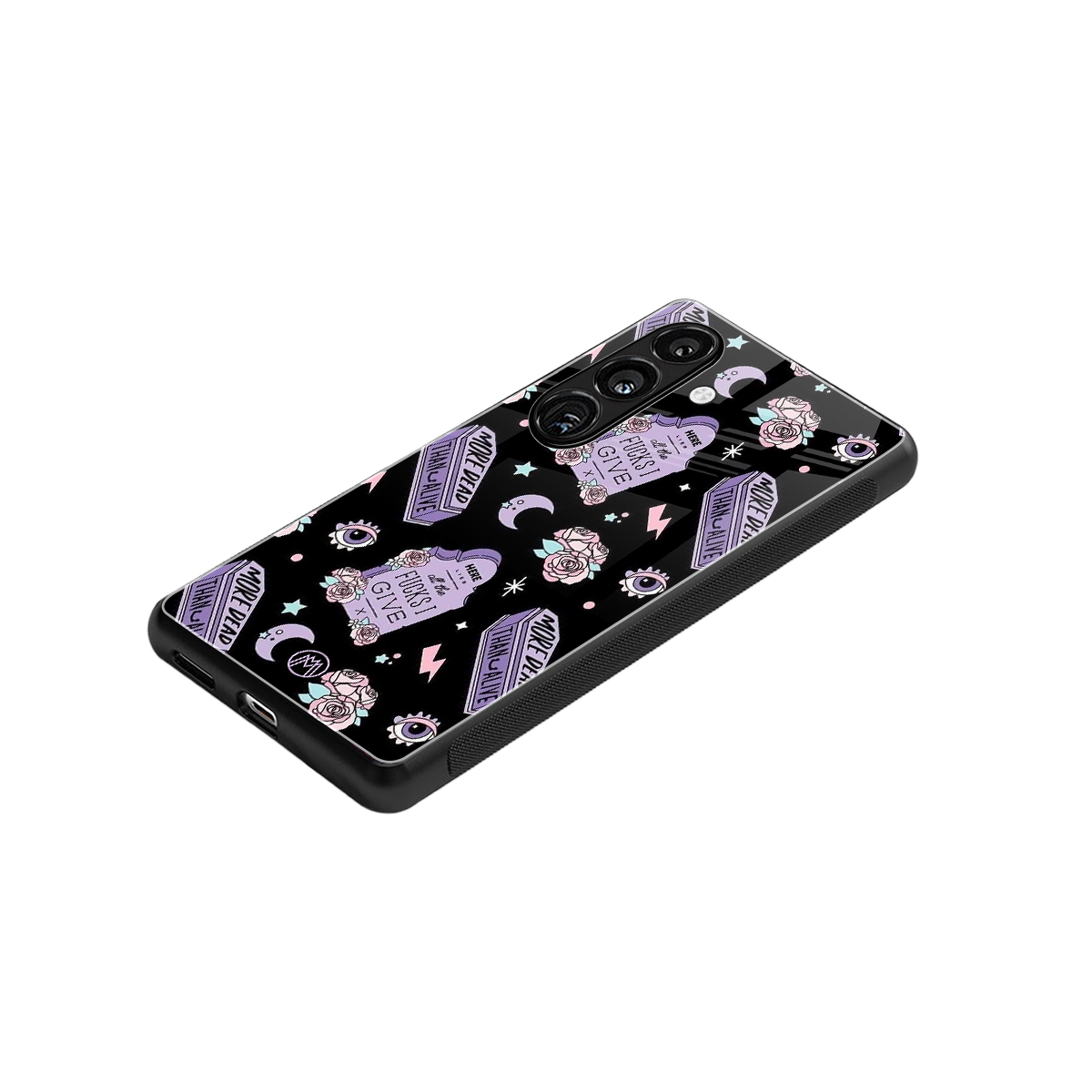 ghostly presence back phone cover | glass case for samsung galaxy s25 plus