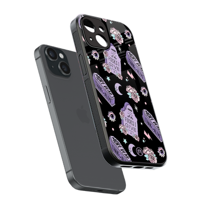 ghostly presence back phone cover | glass case for iphone 15