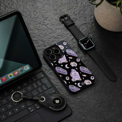 ghostly presence back phone cover | glass case for iphone 13 pro max