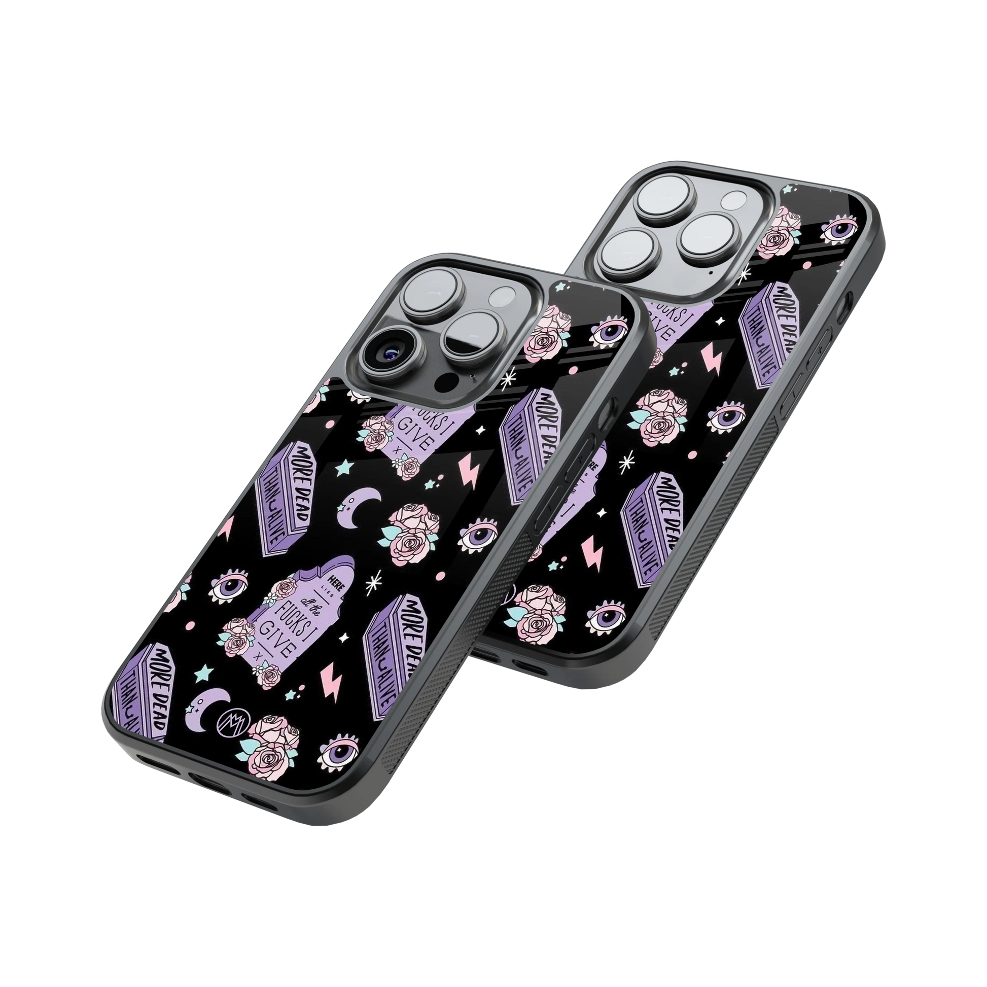 Protective Glass Back Phone Case Compatible with iPhone, Samsung, OnePlus, Pixel & More