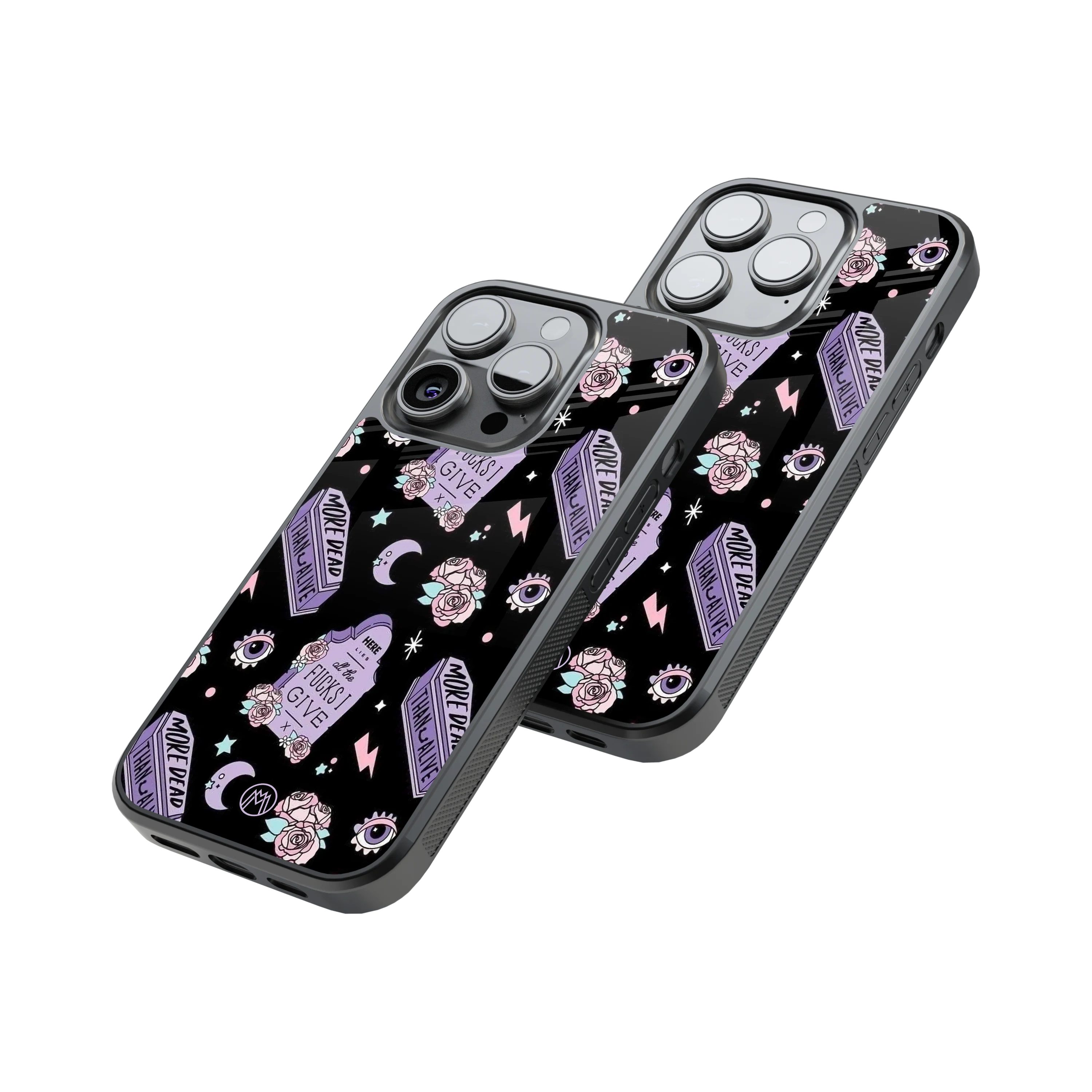 Protective Glass Back Phone Case Compatible with iPhone, Samsung, OnePlus, Pixel & More