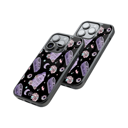 Protective Glass Back Phone Case Compatible with iPhone, Samsung, OnePlus, Pixel & More
