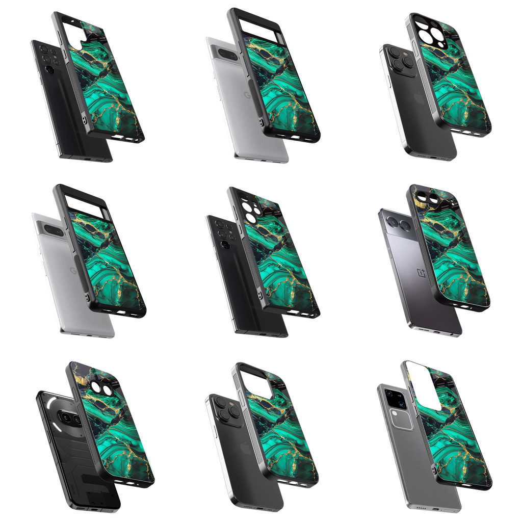 Durable Glass Back Mobile Case for iPhone, Samsung, OnePlus, Google Pixel, Redmi, Vivo, Oppo