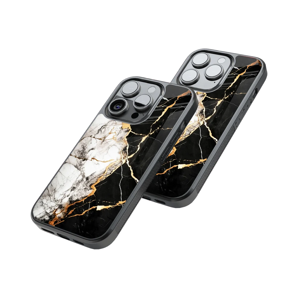 Protective Glass Back Phone Case Compatible with iPhone, Samsung, OnePlus, Pixel & More