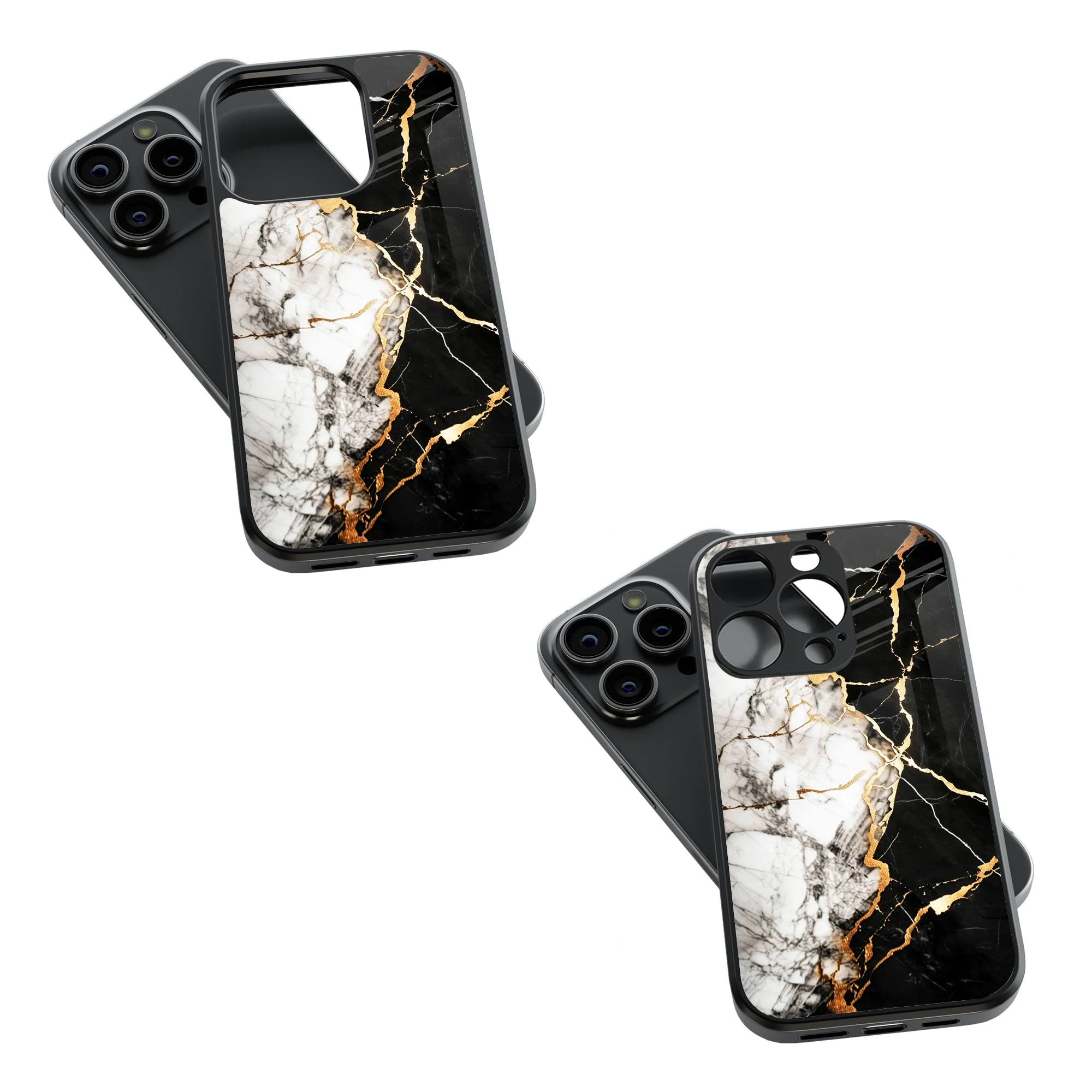 Trendy Glass Back Mobile Case for iPhone, Samsung, Redmi, OnePlus, Google Pixel, Motorola