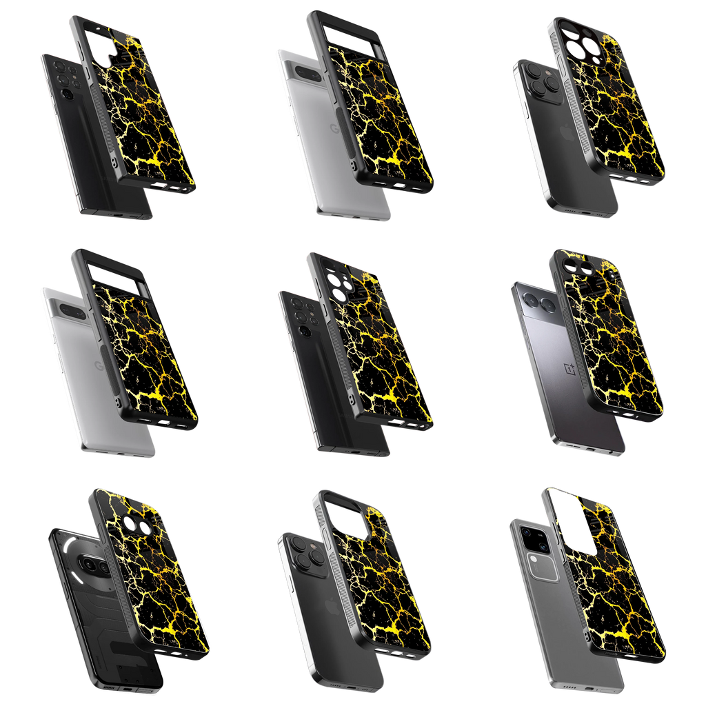 Durable Glass Back Mobile Case for iPhone, Samsung, OnePlus, Google Pixel, Redmi, Vivo, Oppo