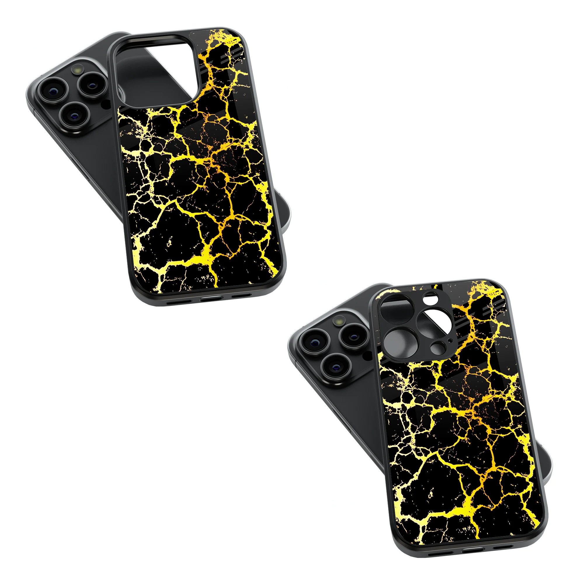 Trendy Glass Back Mobile Case for iPhone, Samsung, Redmi, OnePlus, Google Pixel, Motorola