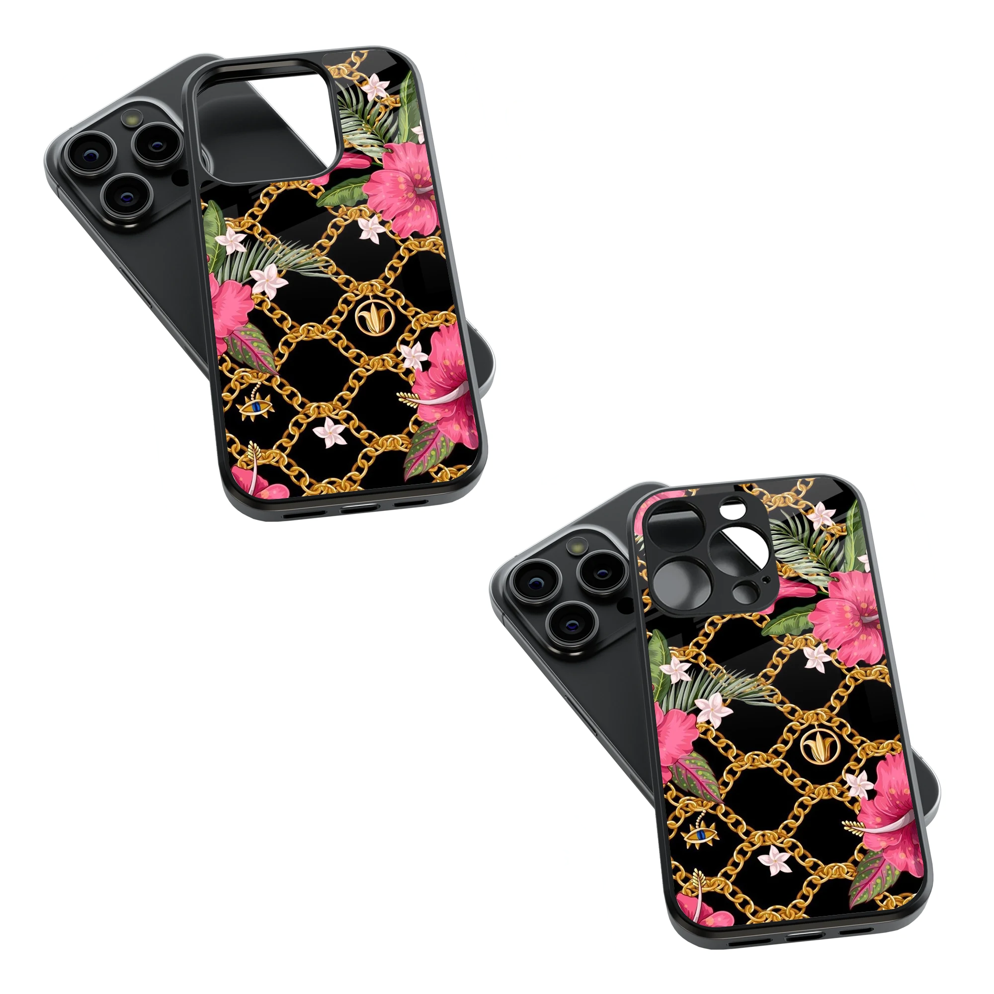 Trendy Glass Back Mobile Case for iPhone, Samsung, Redmi, OnePlus, Google Pixel, Motorola