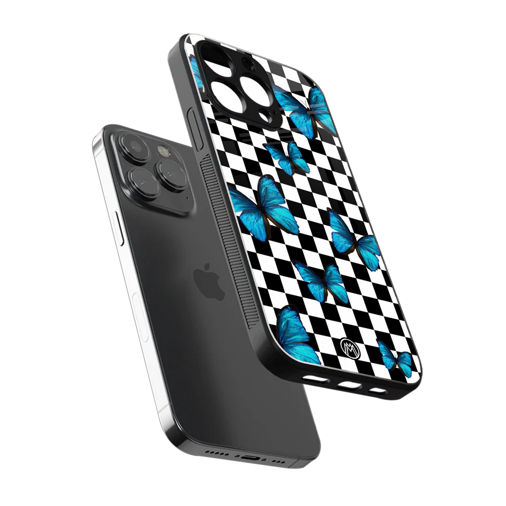 gimme butterflies back phone cover | glass case for iphone 13 pro max