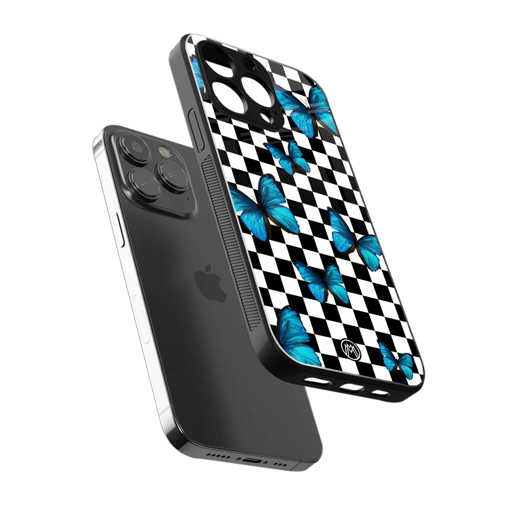 gimme butterflies back phone cover | glass case for iphone 13 pro