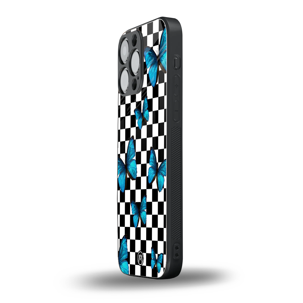 gimme butterflies back phone cover | glass case for iphone 14 pro max