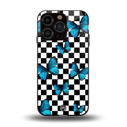gimme butterflies back phone cover | glass case for iphone 14 pro