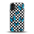 gimme butterflies back phone cover | glass case for iphone 16 plus