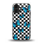 gimme butterflies back phone cover | glass case for iphone 16