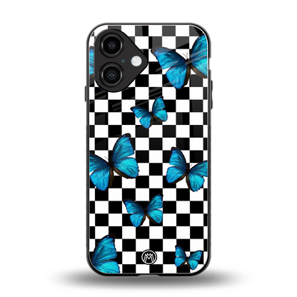 gimme butterflies back phone cover | glass case for iphone 16