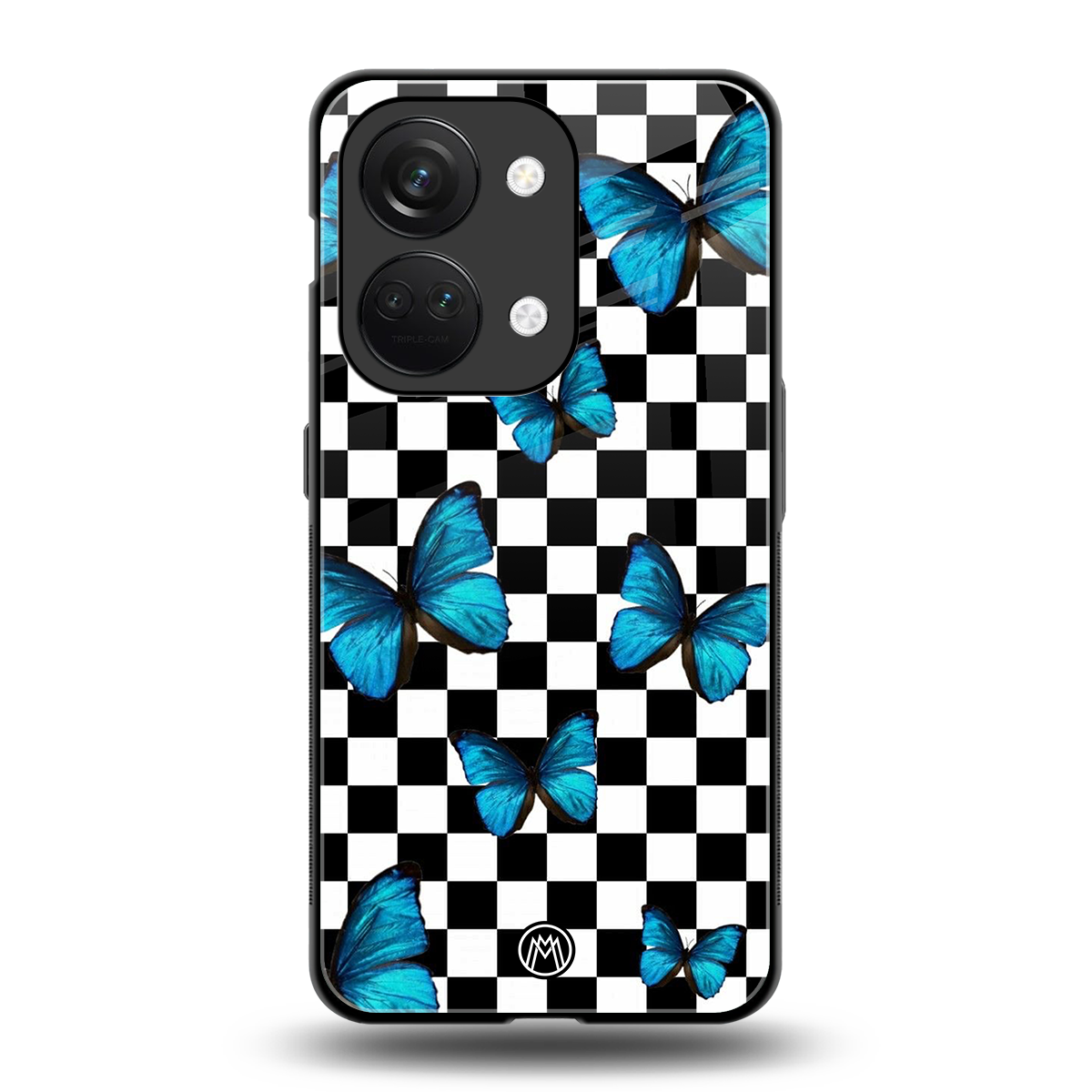 gimme butterflies back phone cover | glass case for oneplus nord 3