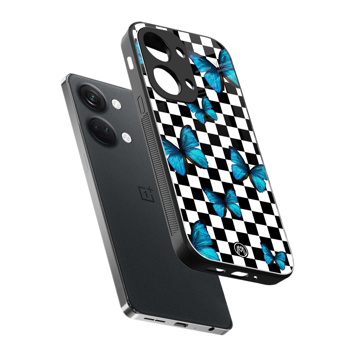 gimme butterflies back phone cover | glass case for oneplus nord 3