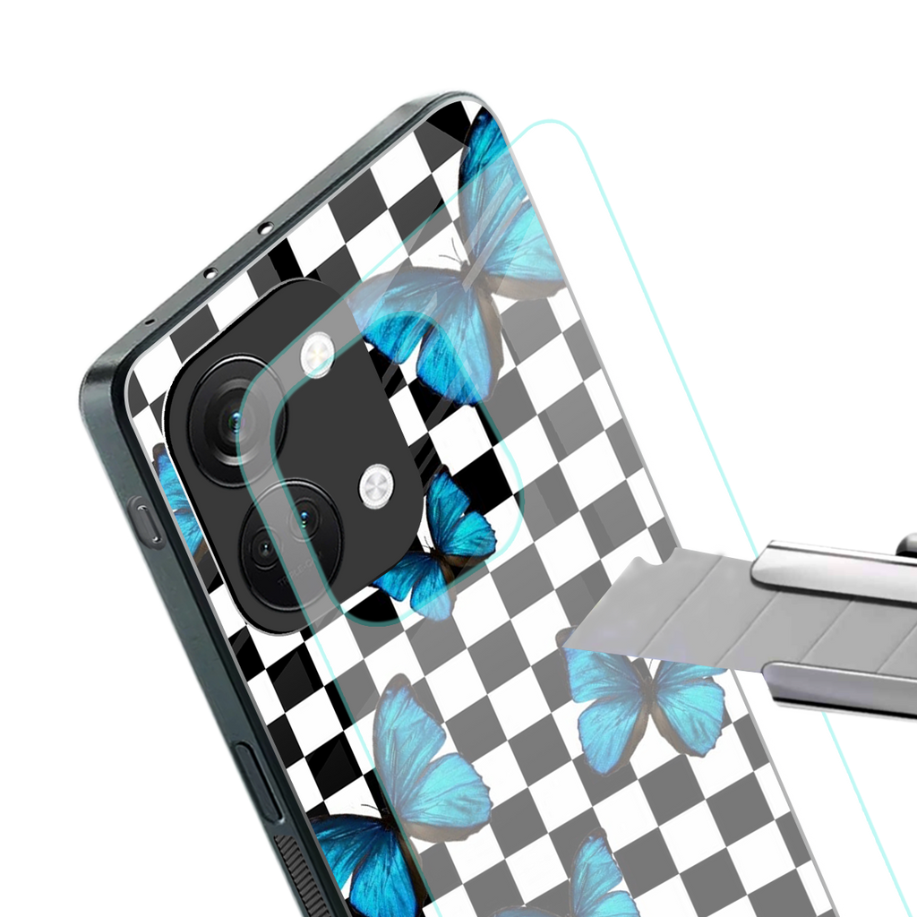 gimme butterflies back phone cover | glass case for oneplus nord 3