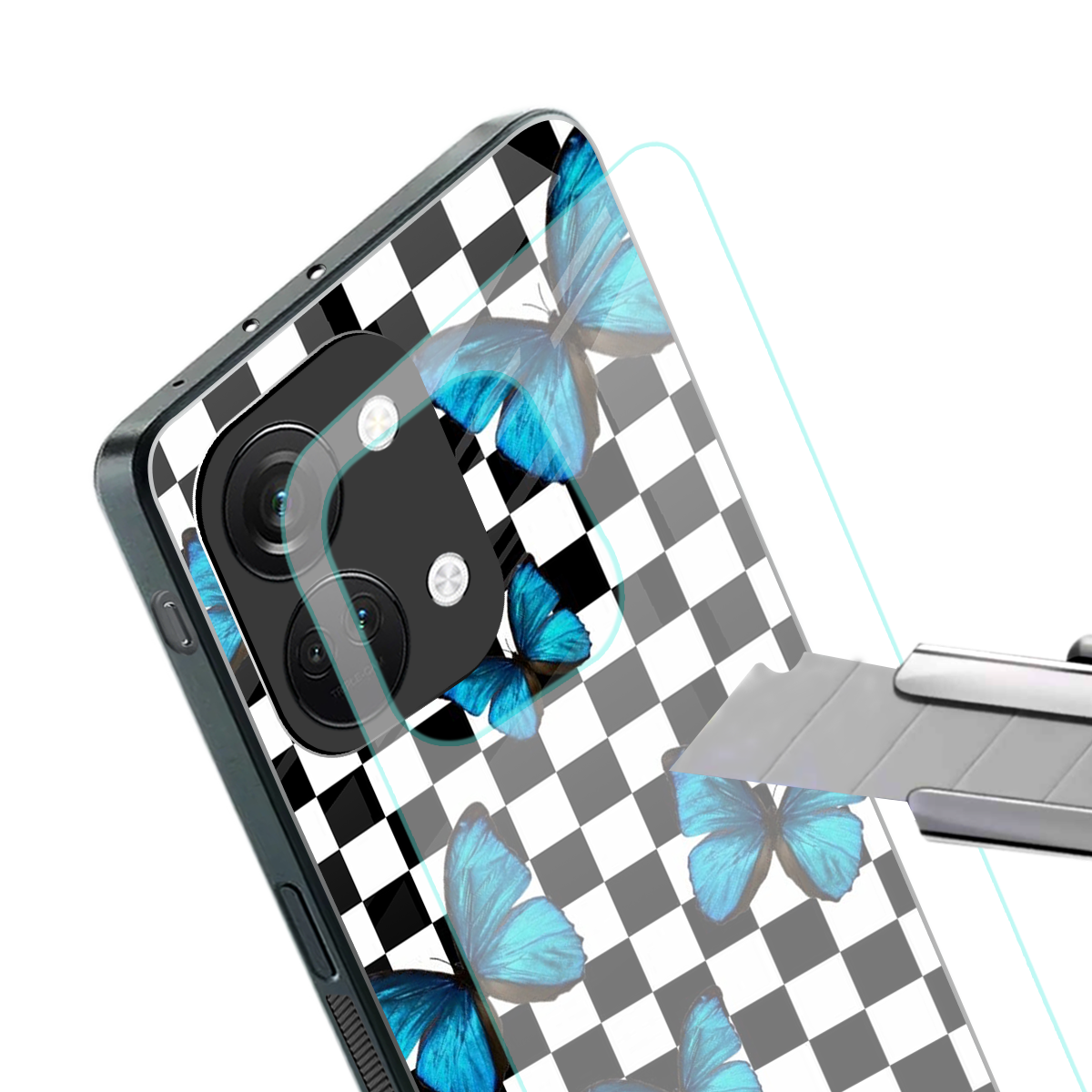gimme butterflies back phone cover | glass case for oneplus nord 3