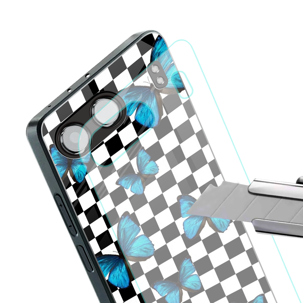 gimme butterflies back phone cover | glass case for oneplus nord 4