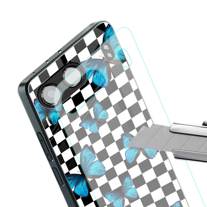 gimme butterflies back phone cover | glass case for oneplus nord 4