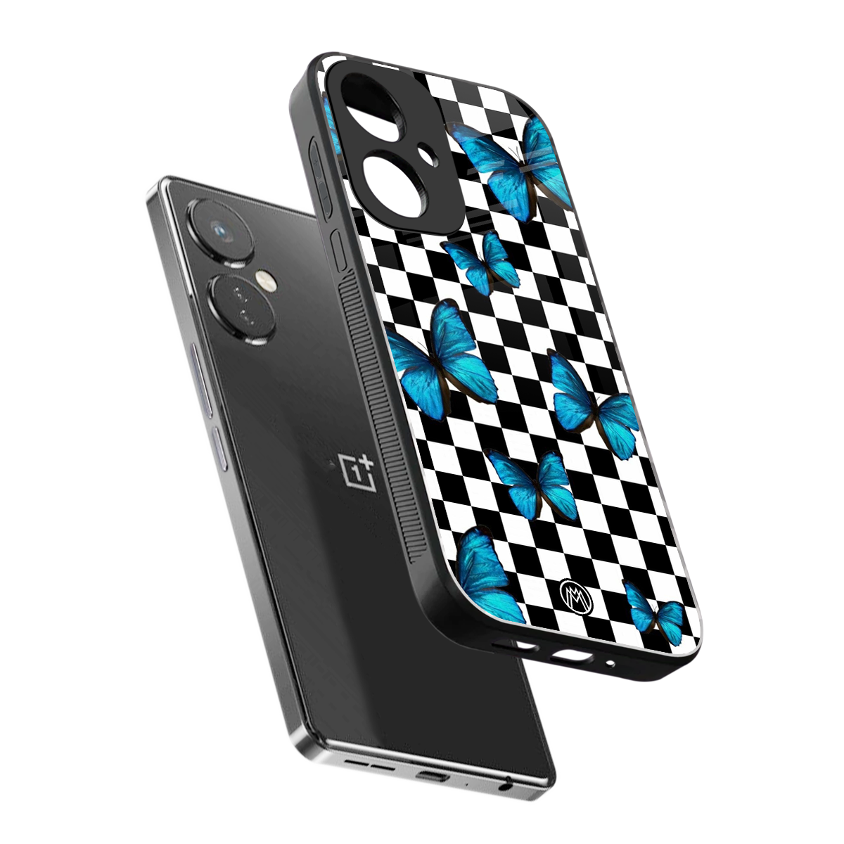 gimme butterflies back phone cover | glass case for oneplus nord ce 3