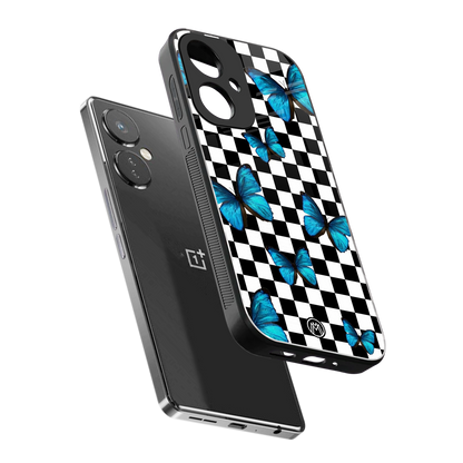 gimme butterflies back phone cover | glass case for oneplus nord ce 3