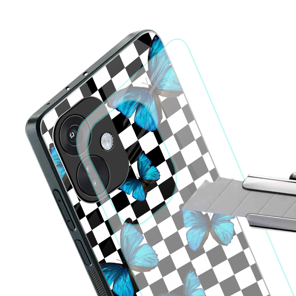 gimme butterflies back phone cover | glass case for oneplus nord ce 3