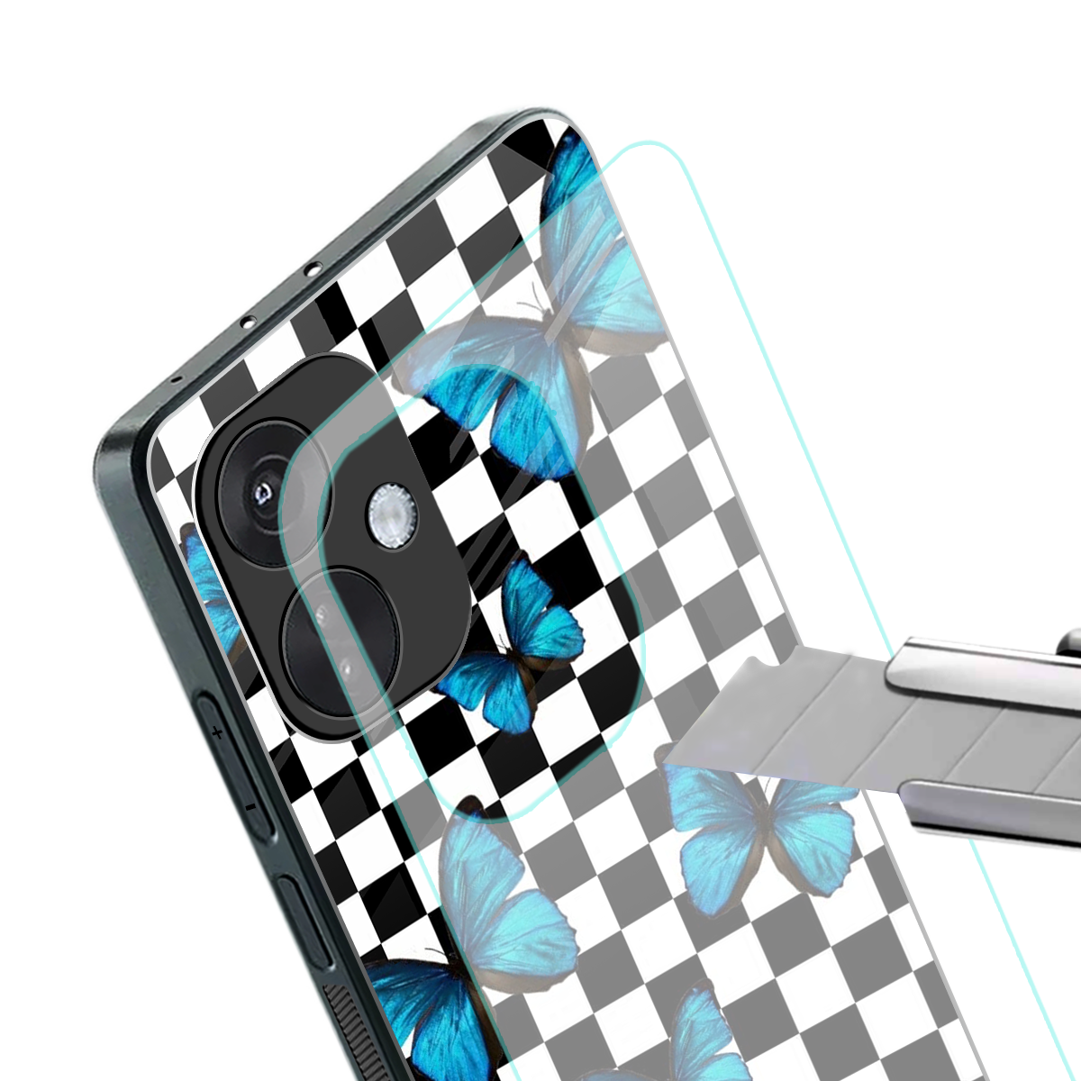 gimme butterflies back phone cover | glass case for oneplus nord ce 3