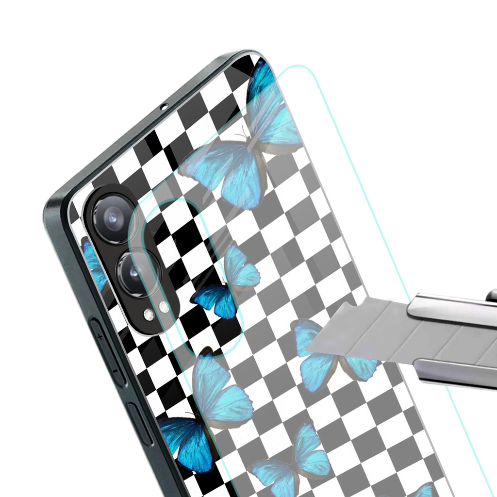 gimme butterflies back phone cover | glass case for oneplus nord ce 4 lite