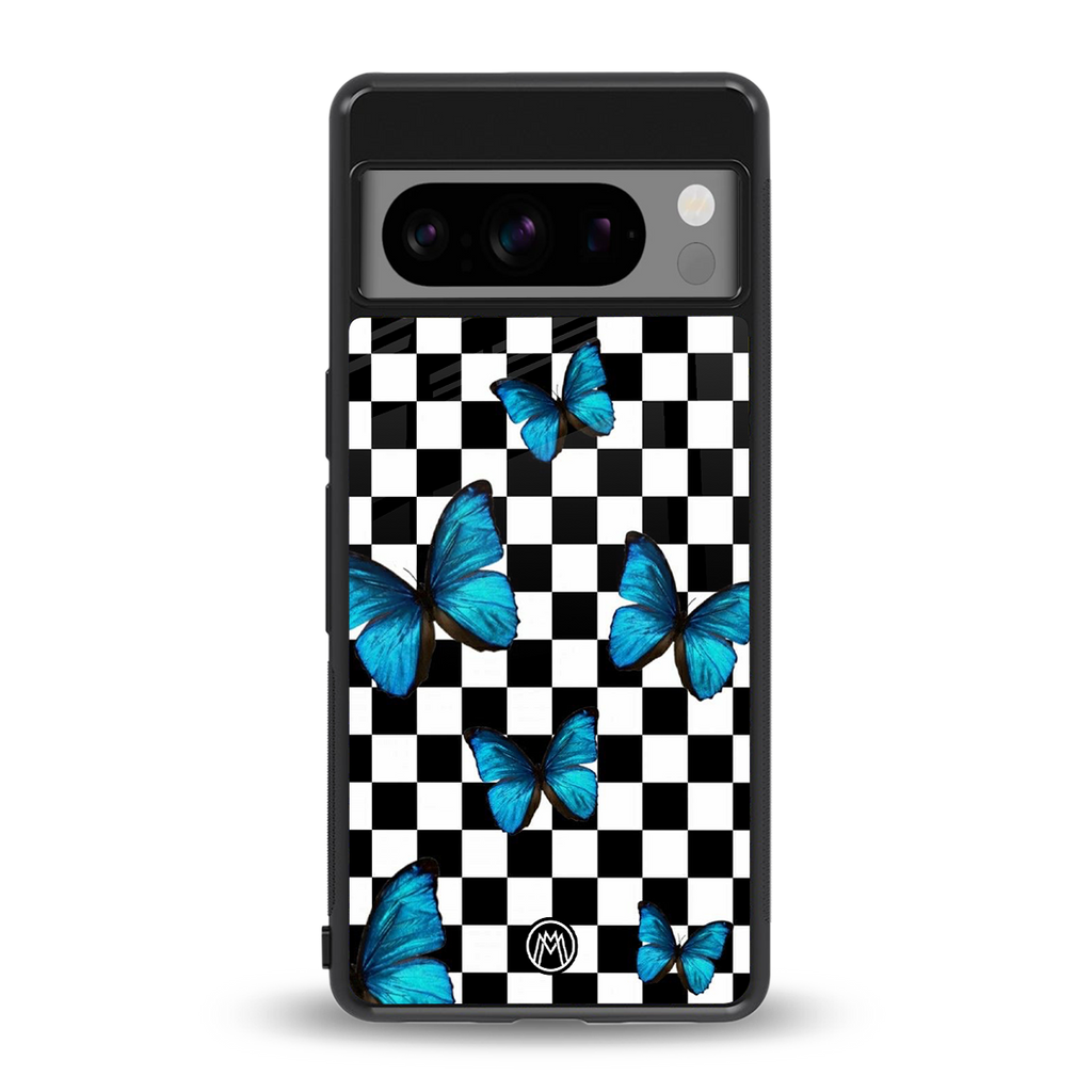 gimme butterflies back phone cover | glass case for google pixel 8 pro