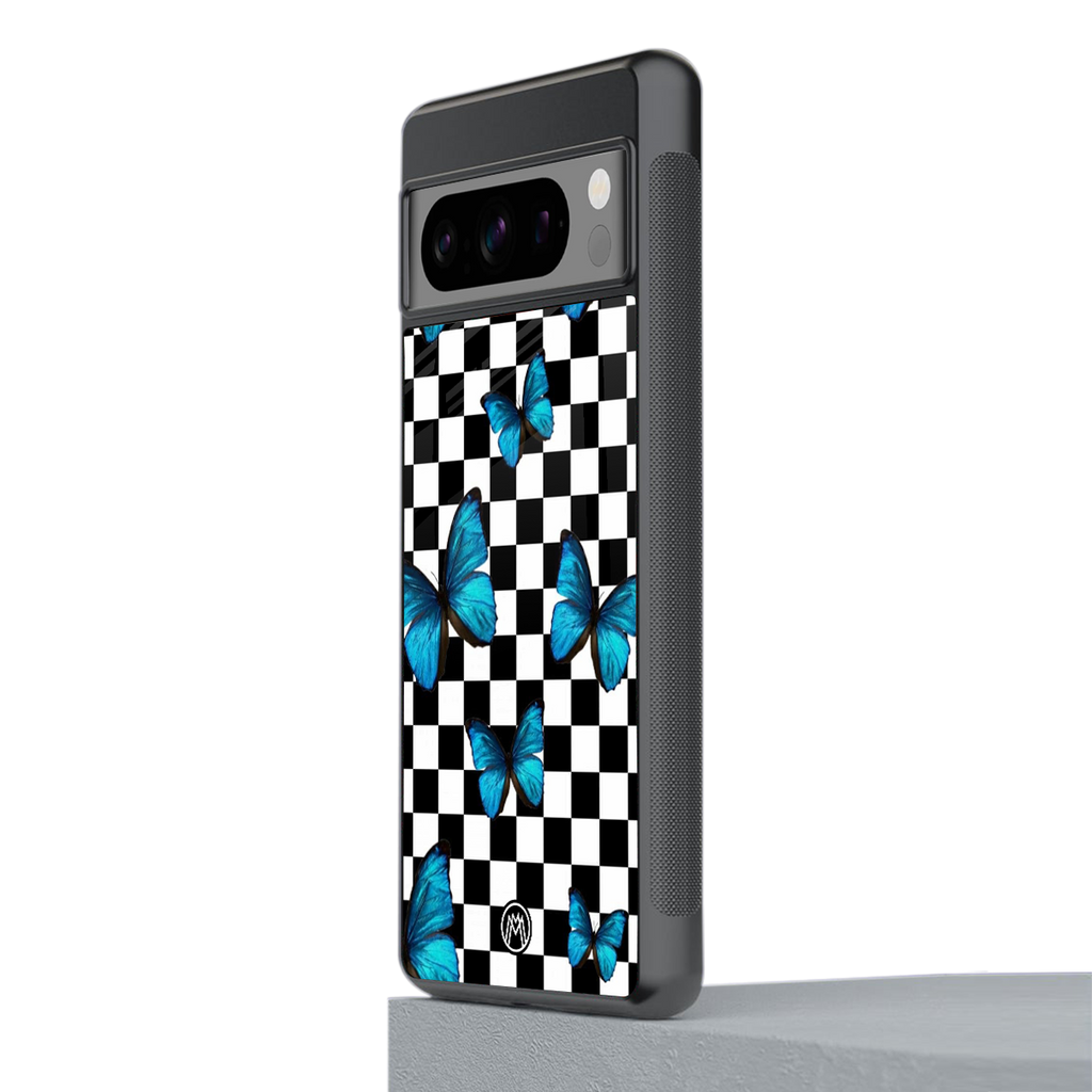 gimme butterflies back phone cover | glass case for google pixel 8 pro