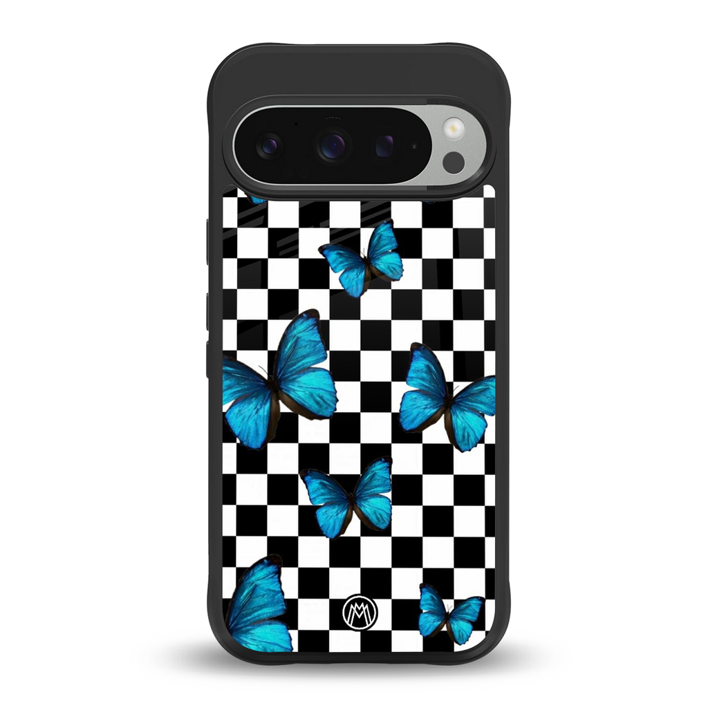 gimme butterflies back phone cover | glass case for google pixel 9 pro xl